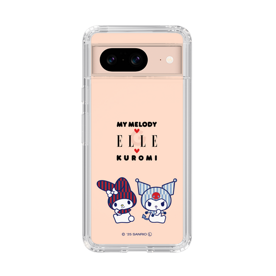 スリムプロテクションケース［ ELLE×マイメロディ＆クロミ - トリコロールカラーグラフィック8 ］