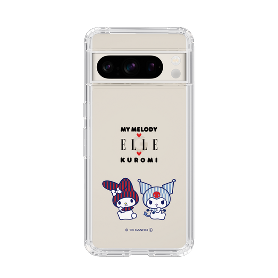 スリムプロテクションケース［ ELLE×マイメロディ＆クロミ - トリコロールカラーグラフィック8 ］