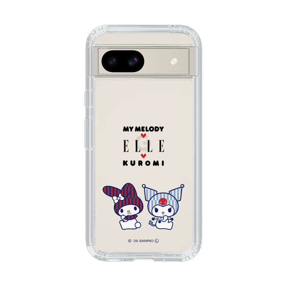 スリムプロテクションケース［ ELLE×マイメロディ＆クロミ - トリコロールカラーグラフィック8 ］