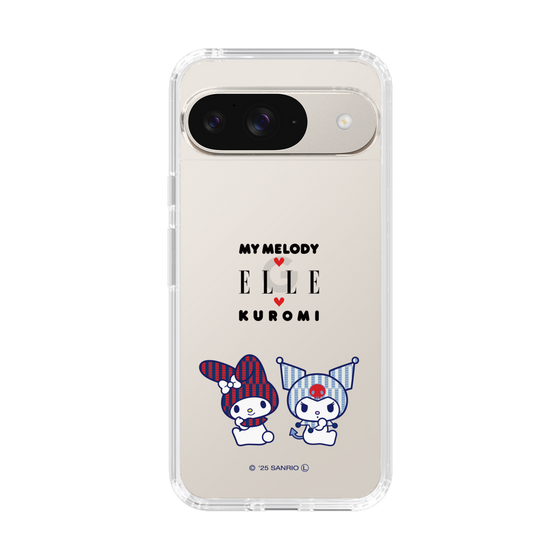 スリムプロテクションケース［ ELLE×マイメロディ＆クロミ - トリコロールカラーグラフィック8 ］