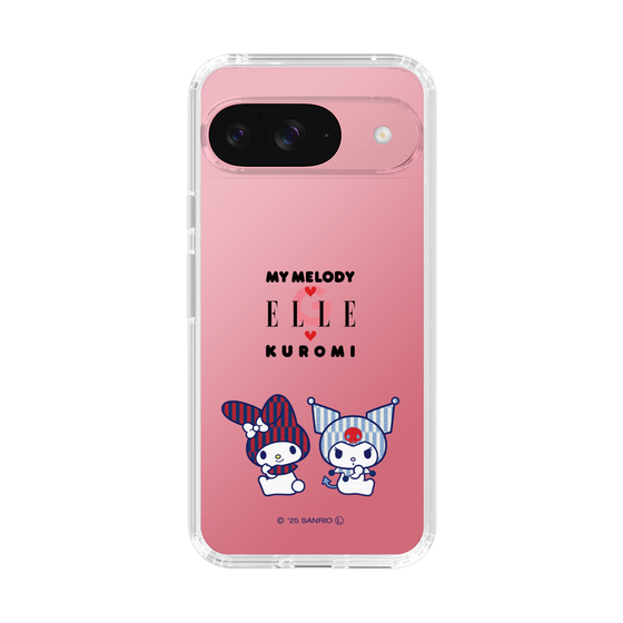 スリムプロテクションケース［ ELLE×マイメロディ＆クロミ - トリコロールカラーグラフィック8 ］