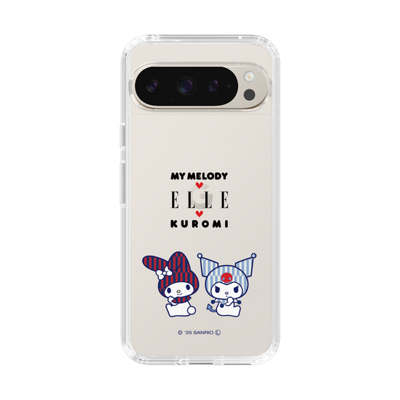 スリムプロテクションケース［ ELLE×マイメロディ＆クロミ - トリコロールカラーグラフィック8 ］