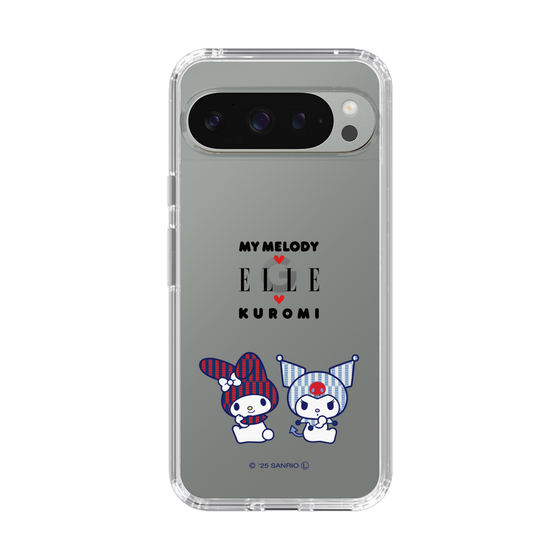 スリムプロテクションケース［ ELLE×マイメロディ＆クロミ - トリコロールカラーグラフィック8 ］