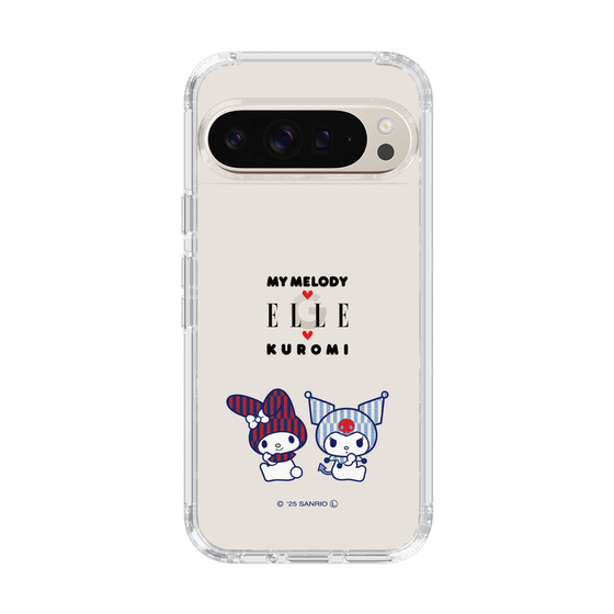 スリムプロテクションケース［ ELLE×マイメロディ＆クロミ - トリコロールカラーグラフィック8 ］