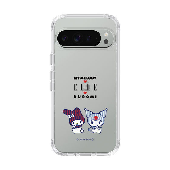 スリムプロテクションケース［ ELLE×マイメロディ＆クロミ - トリコロールカラーグラフィック8 ］