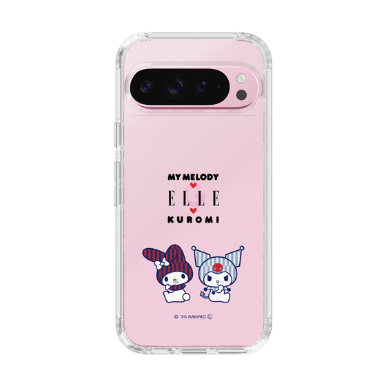 スリムプロテクションケース［ ELLE×マイメロディ＆クロミ - トリコロールカラーグラフィック8 ］