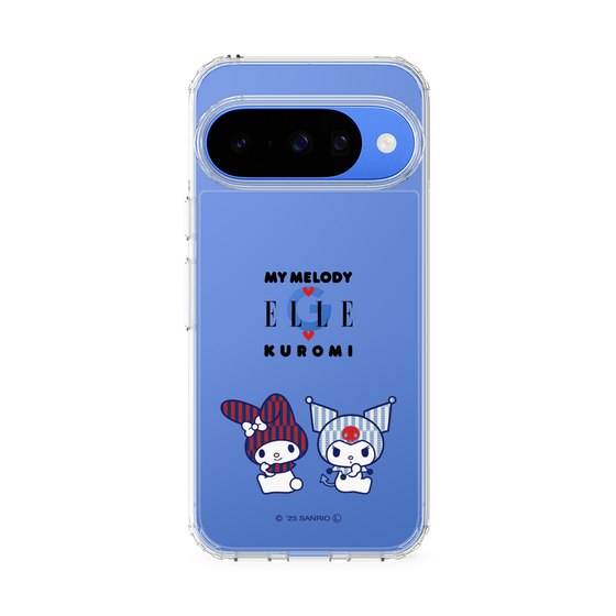 スリムプロテクションケース［ ELLE×マイメロディ＆クロミ - トリコロールカラーグラフィック8 ］
