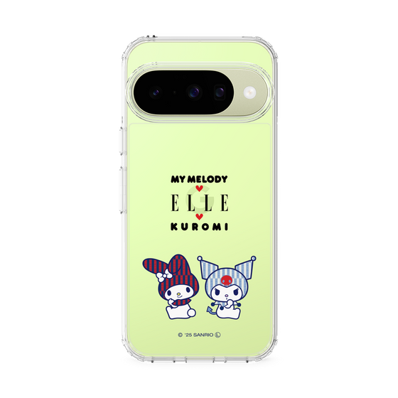 スリムプロテクションケース［ ELLE×マイメロディ＆クロミ - トリコロールカラーグラフィック8 ］