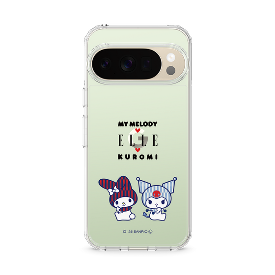 スリムプロテクションケース［ ELLE×マイメロディ＆クロミ - トリコロールカラーグラフィック8 ］