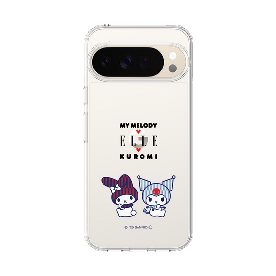 スリムプロテクションケース［ ELLE×マイメロディ＆クロミ - トリコロールカラーグラフィック8 ］