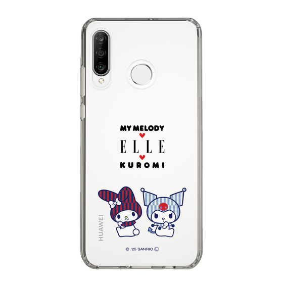 スリムプロテクションケース［ ELLE×マイメロディ＆クロミ - トリコロールカラーグラフィック8 ］