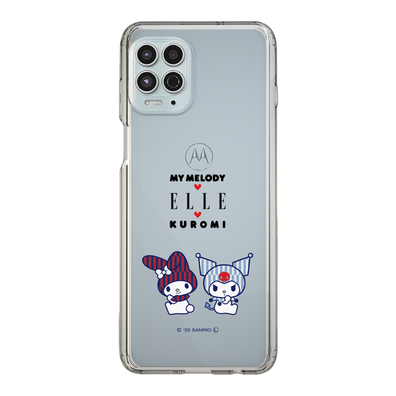スリムプロテクションケース［ ELLE×マイメロディ＆クロミ - トリコロールカラーグラフィック8 ］