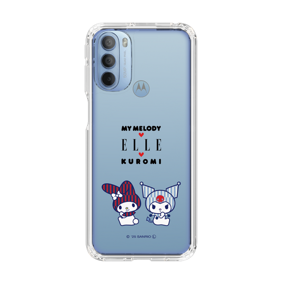 スリムプロテクションケース［ ELLE×マイメロディ＆クロミ - トリコロールカラーグラフィック8 ］