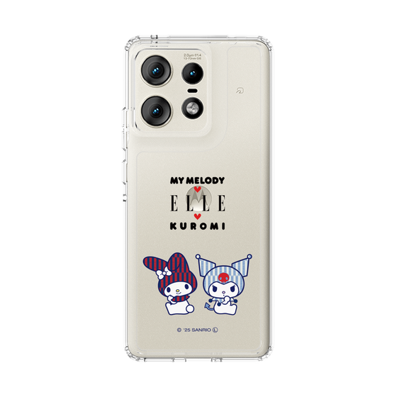 スリムプロテクションケース［ ELLE×マイメロディ＆クロミ - トリコロールカラーグラフィック8 ］