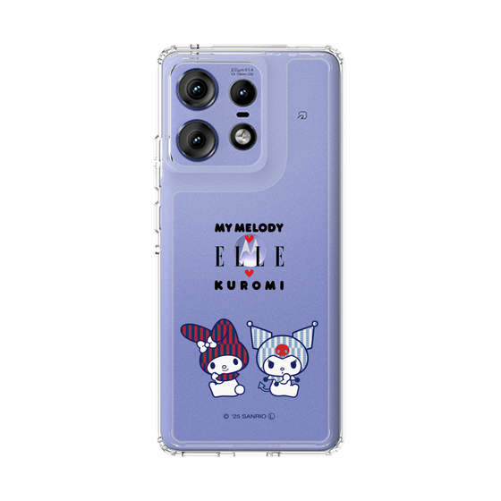 スリムプロテクションケース［ ELLE×マイメロディ＆クロミ - トリコロールカラーグラフィック8 ］