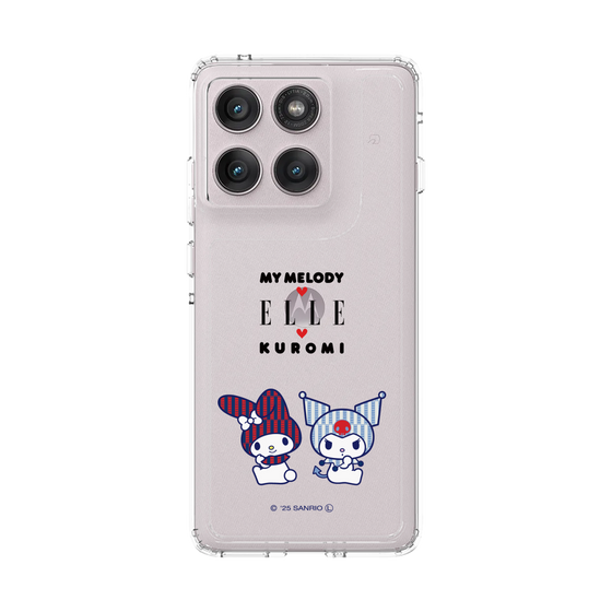 スリムプロテクションケース［ ELLE×マイメロディ＆クロミ - トリコロールカラーグラフィック8 ］