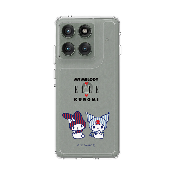 スリムプロテクションケース［ ELLE×マイメロディ＆クロミ - トリコロールカラーグラフィック8 ］