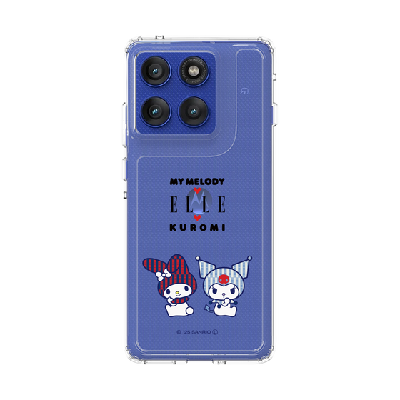 スリムプロテクションケース［ ELLE×マイメロディ＆クロミ - トリコロールカラーグラフィック8 ］