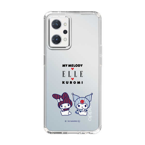スリムプロテクションケース［ ELLE×マイメロディ＆クロミ - トリコロールカラーグラフィック8 ］