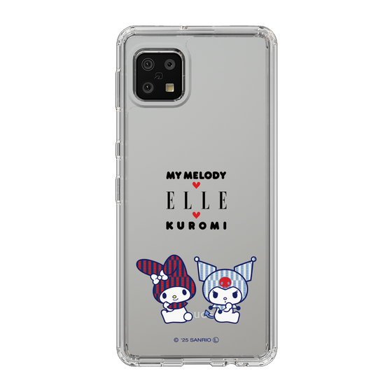 スリムプロテクションケース［ ELLE×マイメロディ＆クロミ - トリコロールカラーグラフィック8 ］