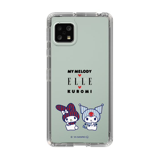 スリムプロテクションケース［ ELLE×マイメロディ＆クロミ - トリコロールカラーグラフィック8 ］