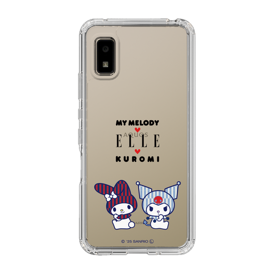 スリムプロテクションケース［ ELLE×マイメロディ＆クロミ - トリコロールカラーグラフィック8 ］