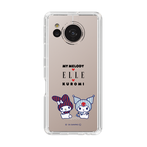 スリムプロテクションケース［ ELLE×マイメロディ＆クロミ - トリコロールカラーグラフィック8 ］