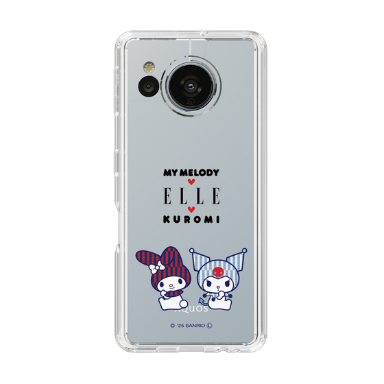 スリムプロテクションケース［ ELLE×マイメロディ＆クロミ - トリコロールカラーグラフィック8 ］