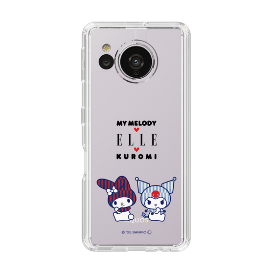 スリムプロテクションケース［ ELLE×マイメロディ＆クロミ - トリコロールカラーグラフィック8 ］