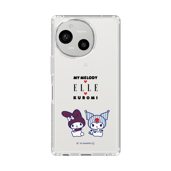 スリムプロテクションケース［ ELLE×マイメロディ＆クロミ - トリコロールカラーグラフィック8 ］