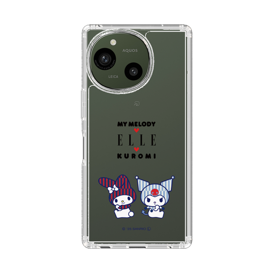 スリムプロテクションケース［ ELLE×マイメロディ＆クロミ - トリコロールカラーグラフィック8 ］