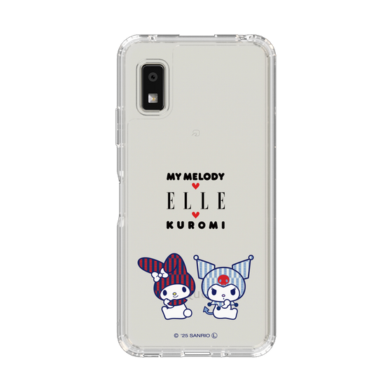 スリムプロテクションケース［ ELLE×マイメロディ＆クロミ - トリコロールカラーグラフィック8 ］