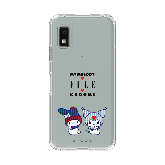 スリムプロテクションケース［ ELLE×マイメロディ＆クロミ - トリコロールカラーグラフィック8 ］