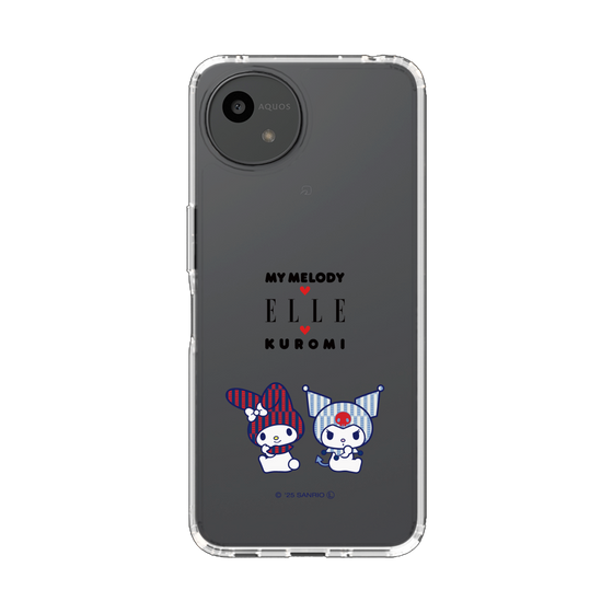 スリムプロテクションケース［ ELLE×マイメロディ＆クロミ - トリコロールカラーグラフィック8 ］