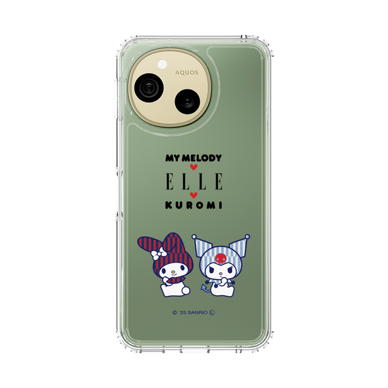 スリムプロテクションケース［ ELLE×マイメロディ＆クロミ - トリコロールカラーグラフィック8 ］