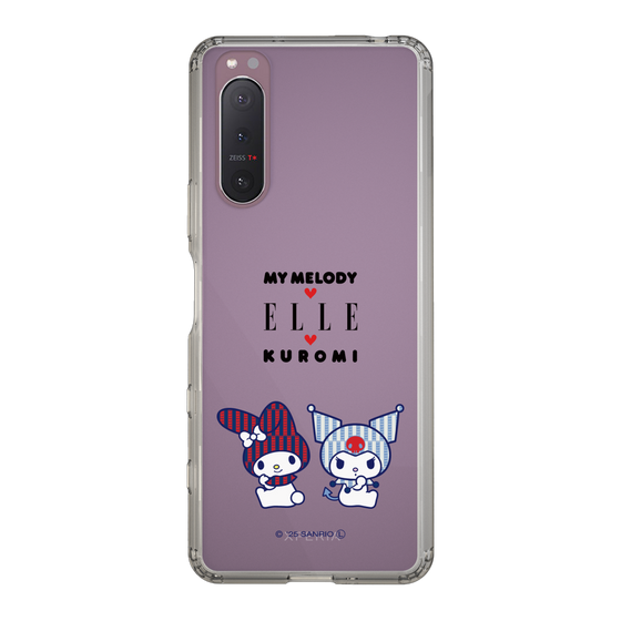 スリムプロテクションケース［ ELLE×マイメロディ＆クロミ - トリコロールカラーグラフィック8 ］