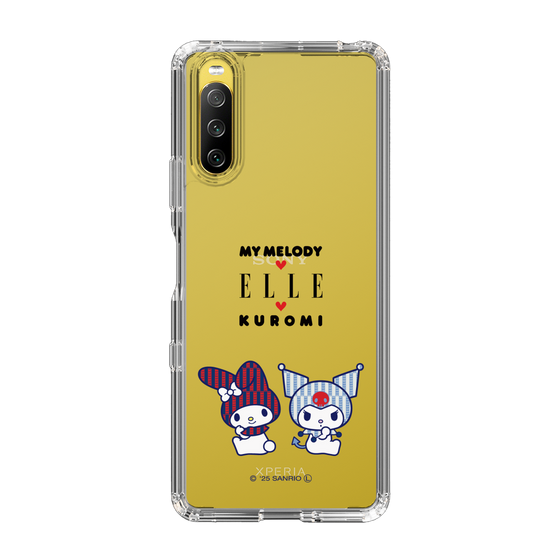 スリムプロテクションケース［ ELLE×マイメロディ＆クロミ - トリコロールカラーグラフィック8 ］