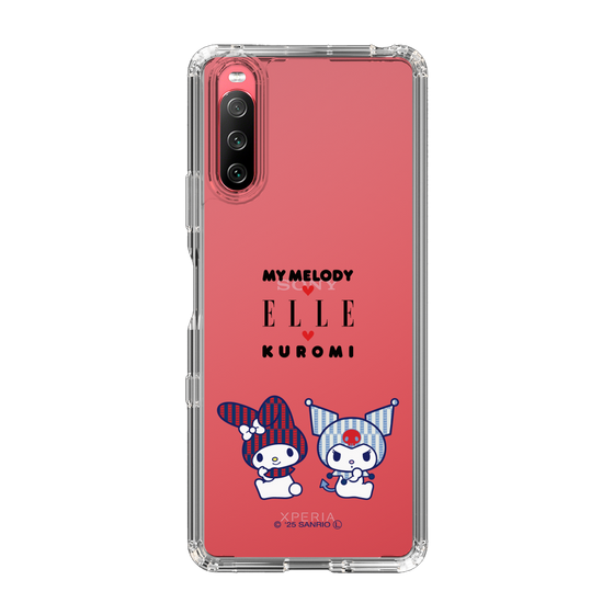 スリムプロテクションケース［ ELLE×マイメロディ＆クロミ - トリコロールカラーグラフィック8 ］