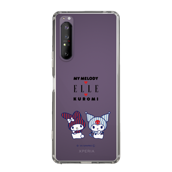 スリムプロテクションケース［ ELLE×マイメロディ＆クロミ - トリコロールカラーグラフィック8 ］