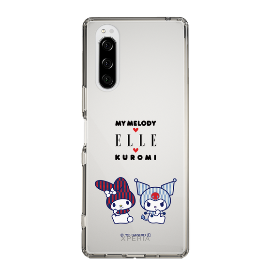 スリムプロテクションケース［ ELLE×マイメロディ＆クロミ - トリコロールカラーグラフィック8 ］