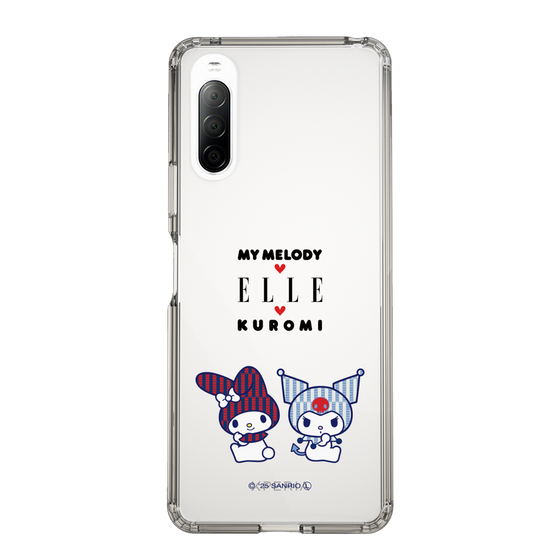 スリムプロテクションケース［ ELLE×マイメロディ＆クロミ - トリコロールカラーグラフィック8 ］