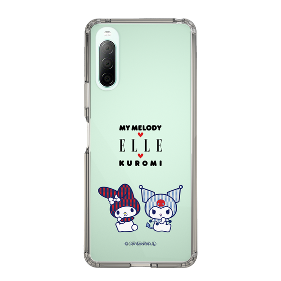 スリムプロテクションケース［ ELLE×マイメロディ＆クロミ - トリコロールカラーグラフィック8 ］