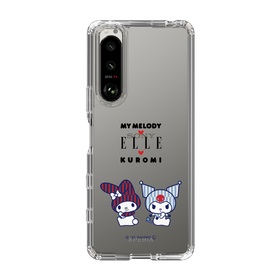 スリムプロテクションケース［ ELLE×マイメロディ＆クロミ - トリコロールカラーグラフィック8 ］