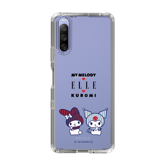 スリムプロテクションケース［ ELLE×マイメロディ＆クロミ - トリコロールカラーグラフィック8 ］
