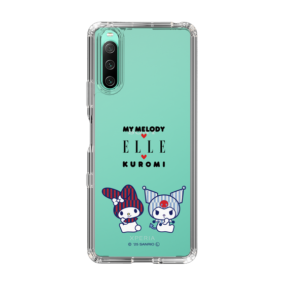 スリムプロテクションケース［ ELLE×マイメロディ＆クロミ - トリコロールカラーグラフィック8 ］