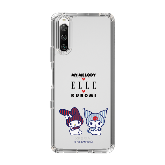 スリムプロテクションケース［ ELLE×マイメロディ＆クロミ - トリコロールカラーグラフィック8 ］