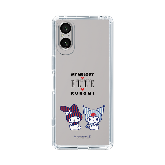 スリムプロテクションケース［ ELLE×マイメロディ＆クロミ - トリコロールカラーグラフィック8 ］