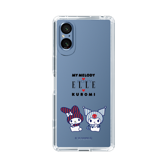 スリムプロテクションケース［ ELLE×マイメロディ＆クロミ - トリコロールカラーグラフィック8 ］