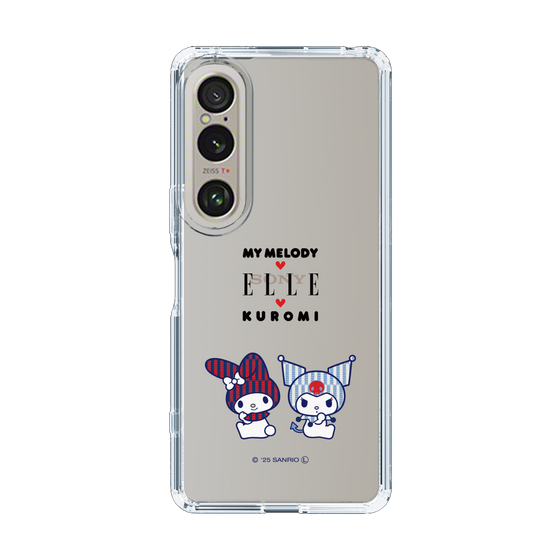 スリムプロテクションケース［ ELLE×マイメロディ＆クロミ - トリコロールカラーグラフィック8 ］