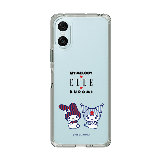 スリムプロテクションケース［ ELLE×マイメロディ＆クロミ - トリコロールカラーグラフィック8 ］